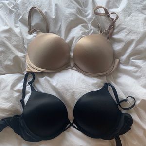 Set of Victoria’s Secret bombshell plunge bras 34c